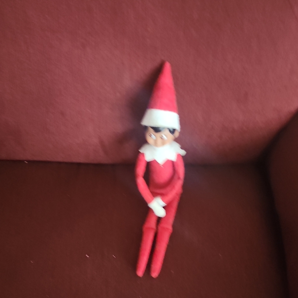 Charming Red Holiday Elf Garland